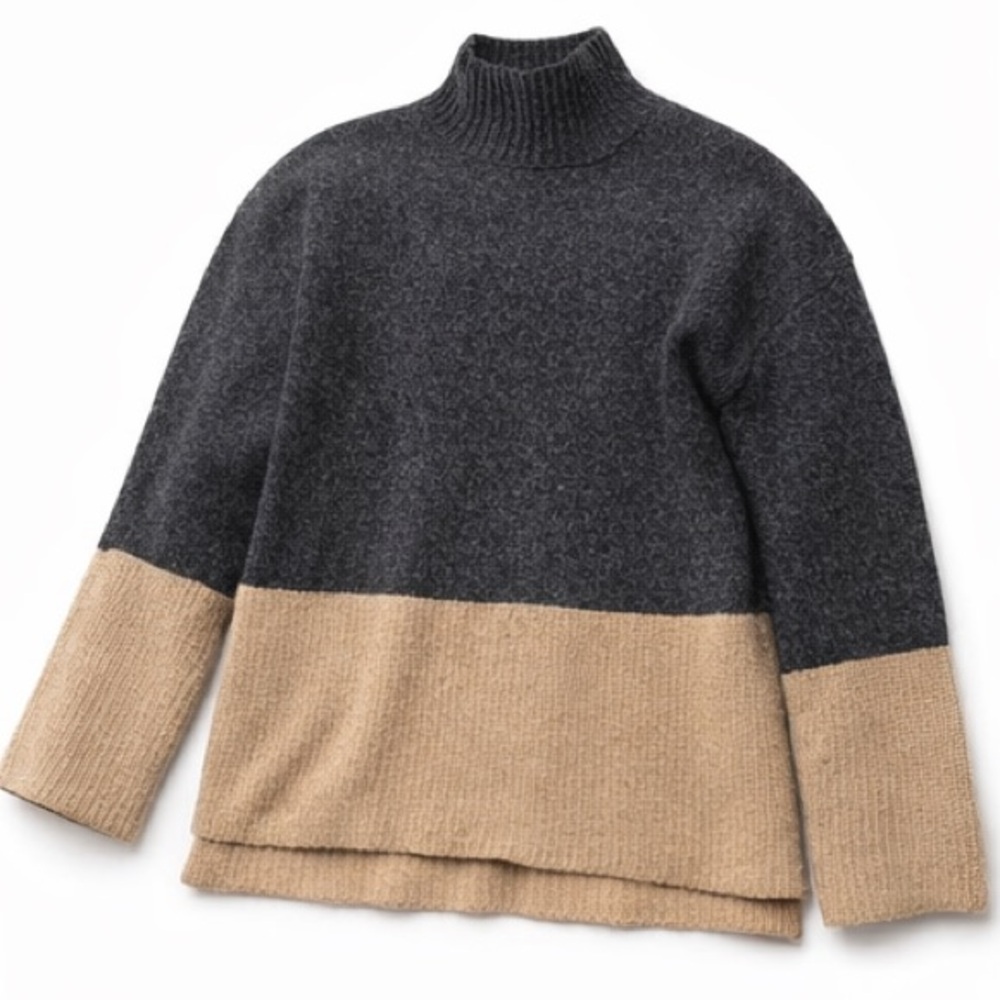 Michael Kors Color Block Ribbed Sweater Women Size Small